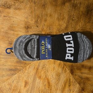 Women's RL Polo No Show Socks For Shoe Size 4-10.5 (6 Pairs)